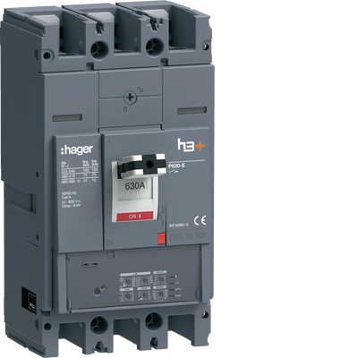 Leistungsschalter h3+ P630 LSI 3P3D 630A 70kA FTC | Hager