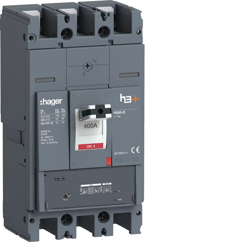 Leistungsschalter h3+ P630 LSnI 3x400A 70kA | Hager