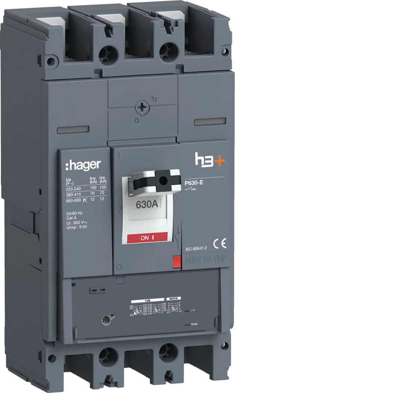 Leistungsschalter h3+ P630 LSnI 3x630A 70kA | Hager