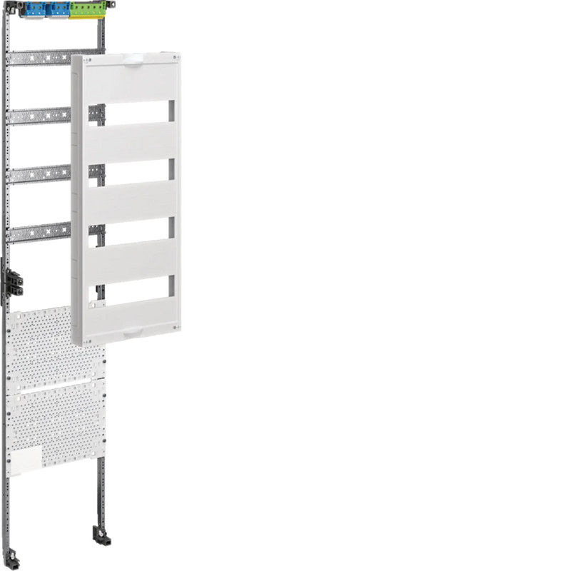 Mediafeld, univers, FW, für Feldv. UP 8-reihig, 4x12Mod+4xMedia, 1200x250mm,QC | Hager