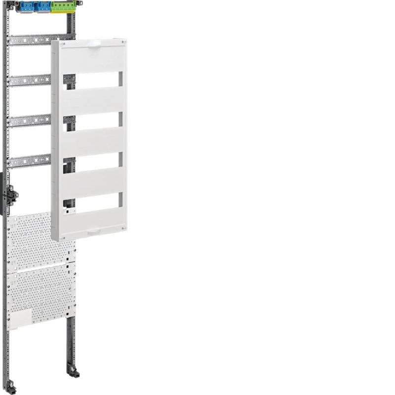 Mediafeld, univers, für Feldv. AP 8-reihig, 4x12Mod+4xMedia, 1200x250mm,QC | Hager