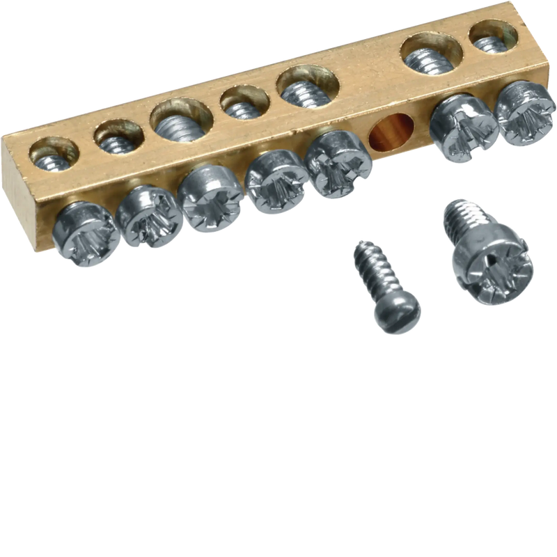 Messingschienenklemme, 49mm, 4x10mm² - 3x16mm², ohne Montagesockel | Hager