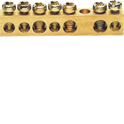 Messingschienenklemme, 49mm, 4x10mm² - 3x16mm², ohne Montagesockel | Hager