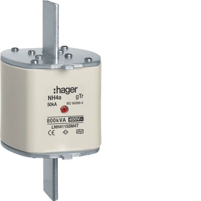 NH-Sicherungseinsatz NH4a gTr 400V 1155A Mittenmelder Lasche spannungsführend | Hager