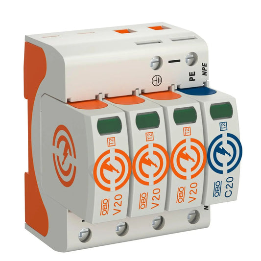 OBO Überspannungsableiter V20, 3-polig+NPE 280 V Art.Nr. 5095253 - Ismailkar