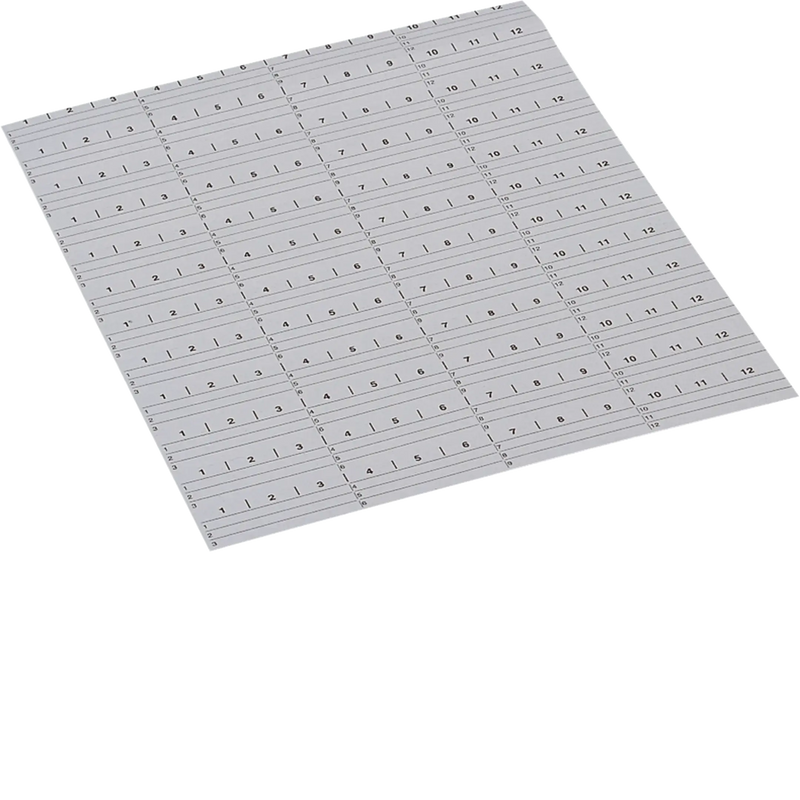 Papierstreifen, universN, Satz = 5 Bögen (60 Streifen) | Hager