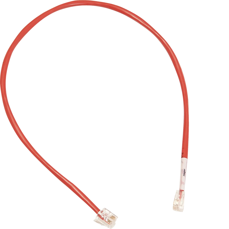 Patch-Leitung mit 2xRJ12 Stecker für LMN-Modul, Farbe rot, Länge 180 mm | Hager