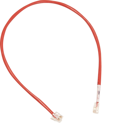 Patch-Leitung mit 2xRJ12 Stecker für LMN-Modul, Farbe rot, Länge 350 mm | Hager