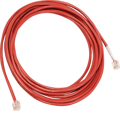 Patch-Leitung mit 2xRJ12 Stecker für LMN-Modul, Farbe rot, Länge 5 m | Hager