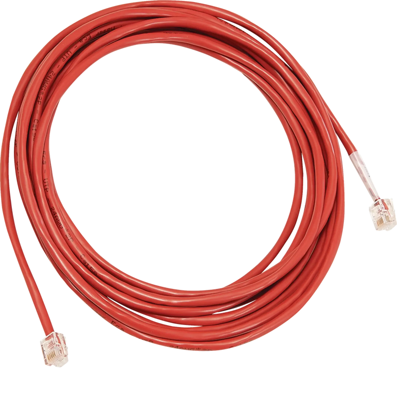 Patch-Leitung mit 2xRJ12 Stecker für LMN-Modul, Farbe rot, Länge 5 m | Hager