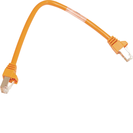 Patch-Leitung mit 2xRJ45 Stecker für CLS-Modul, Farbe orange, Länge 350 mm | Hager