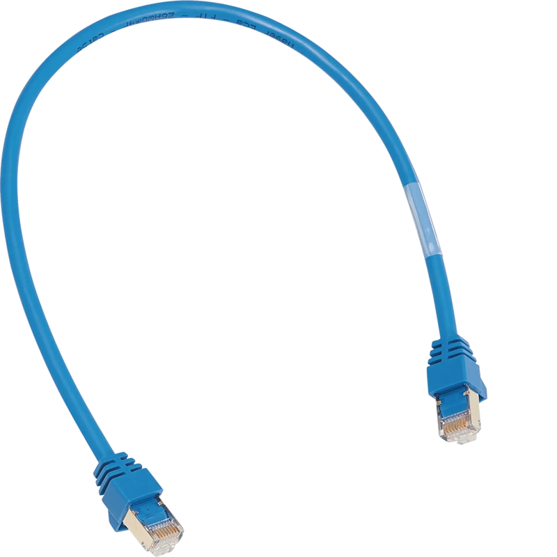 Patch-Leitung mit 2xRJ45 Stecker für WAN-Anwendung, Farbe blau, Länge 2 m | Hager