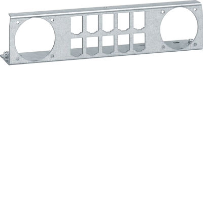Patchpanel für 10 Patchmodule RJ45 und für 2 Integro flow Einsätze | Hager