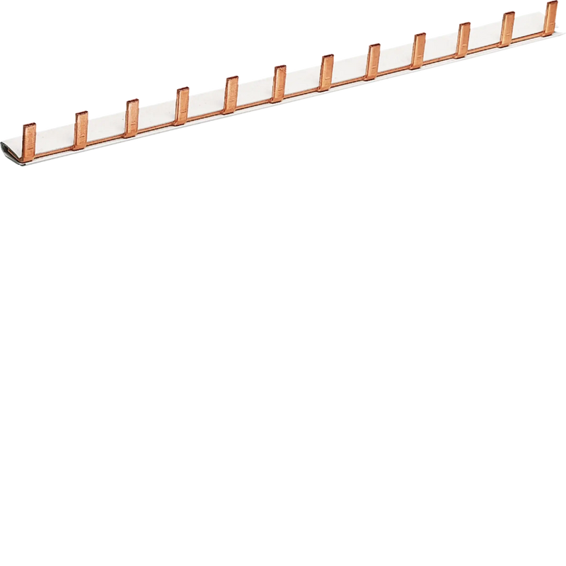 Phasenschiene 1 polig mit Stiftanschluss 10mm² 63A 12 Module | Hager