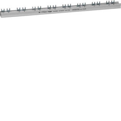 Phasenschiene 3P+N Gabelanschluss 10 mm² für ARFxxxD 24 Module | Hager