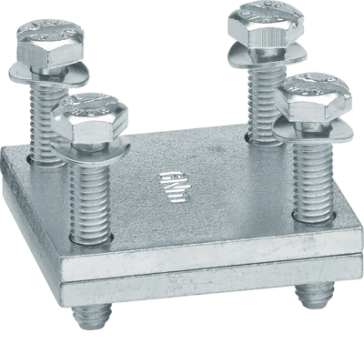 Plattenklemme  für Flachkupfer und flexiblen Kupferbändern,Klemmraum 25mm x 20mm | Hager