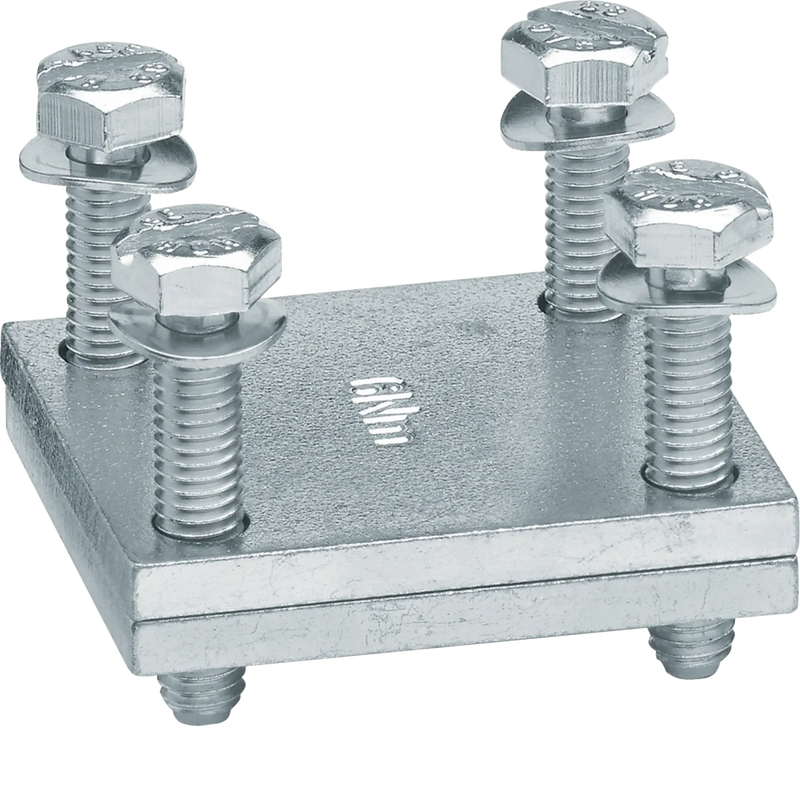 Plattenklemme  für Flachkupfer und flexiblen Kupferbändern,Klemmraum 25mm x 20mm | Hager