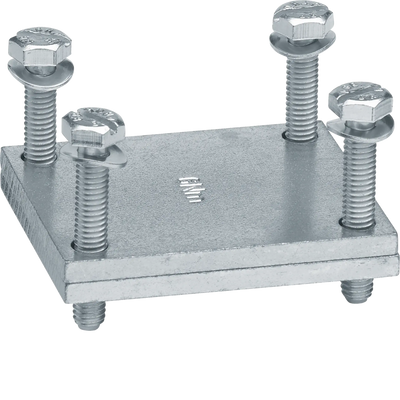 Plattenklemme  für Flachkupfer und flexiblen Kupferbändern,Klemmraum 40mm x 32mm | Hager