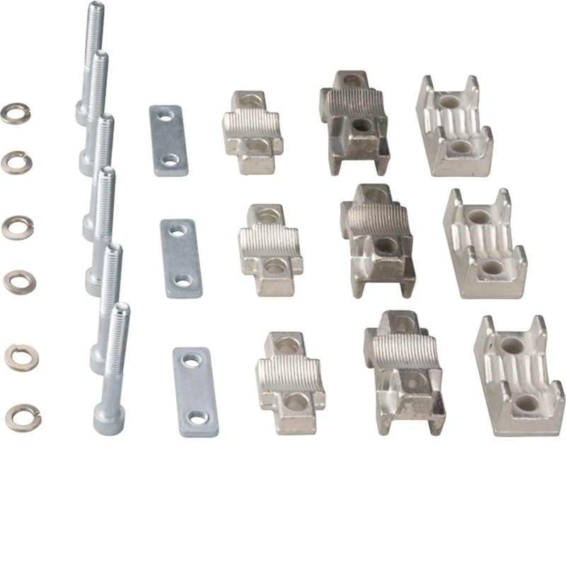 Prismenklemmensatz LT für NH1 2x 35-70mm², 3-polig für Cu/Al-Leiter, Set = 3 St. | Hager