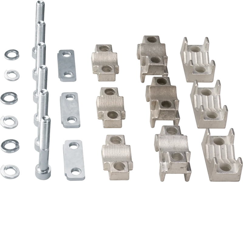 Prismenklemmensatz LT für NH2 2x 70-120mm², 3-polig für Cu/Al-Leiter, Set=3 St. | Hager