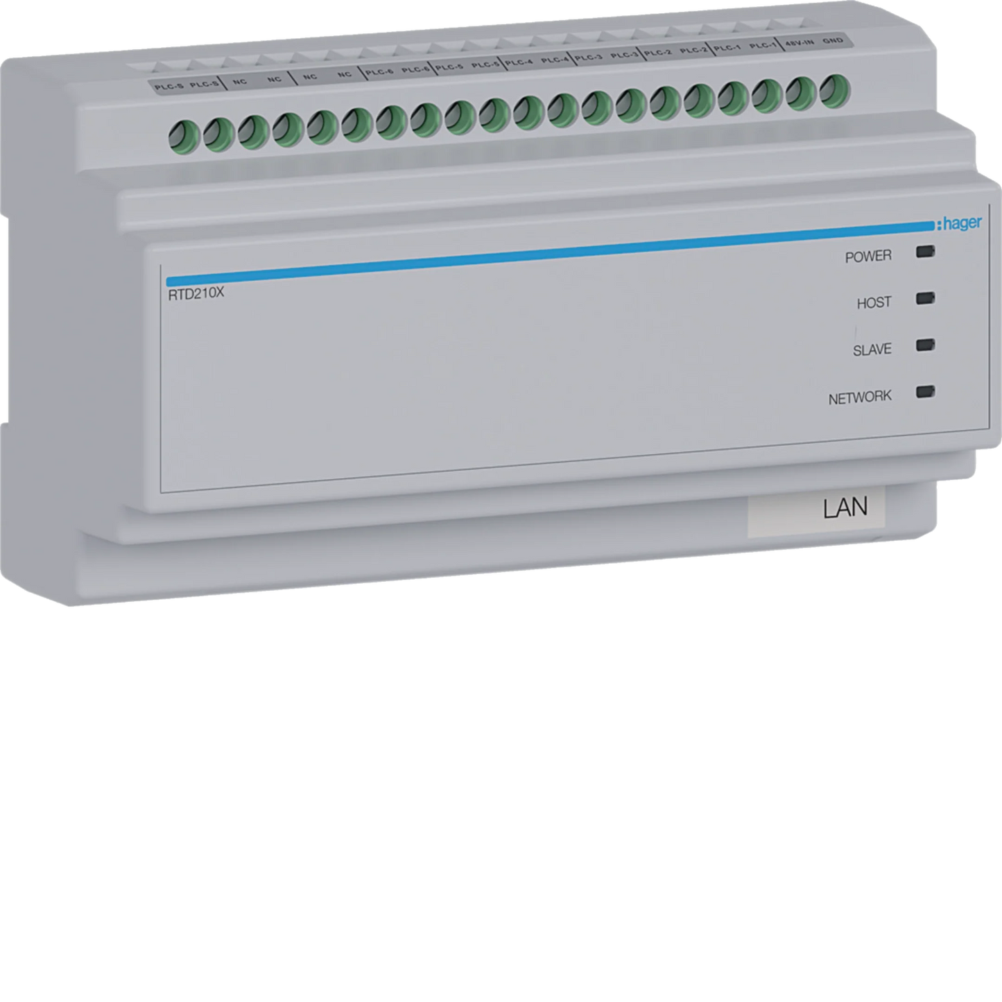 2Draht IP Systemswitch 6-fach, IN CAT oder 2 Draht, OUT 2 Draht, intercom