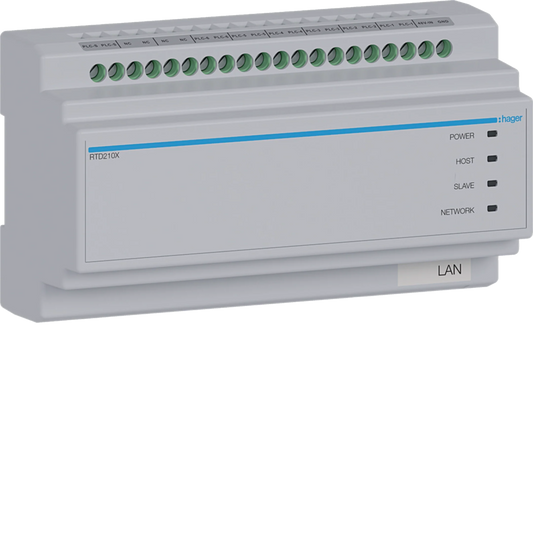 2Draht IP Systemswitch 6-fach, IN CAT oder 2 Draht, OUT 2 Draht, intercom