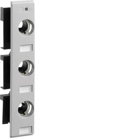 Reitersicherungsunterteil D02 E18 63A 3polig 60mm Sammelschiene Anschlussklemme | Hager