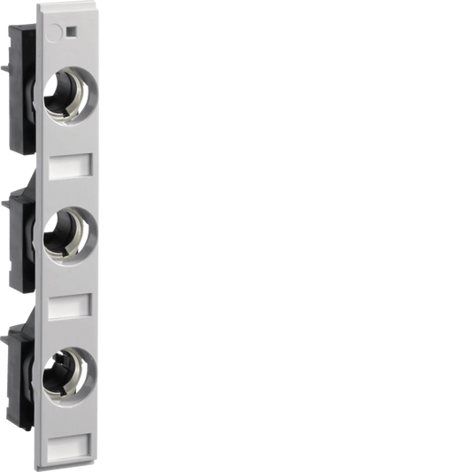 Reitersicherungsunterteil D02 E18 63A 3polig 60mm Sammelschiene Anschlussklemme | Hager