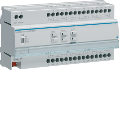 Rollladen-/Jalousieaktor 12-fach KNX easy, 230V | Hager