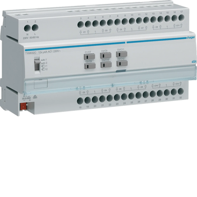 Rollladen-/Jalousieaktor 12-fach KNX, 230V | Hager