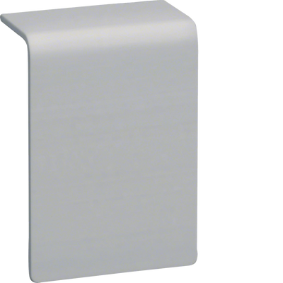 Schnittkaschierung halogenfrei zu Sockelleistenkanal SL 20x55mm Dekor Aluminium | Hager