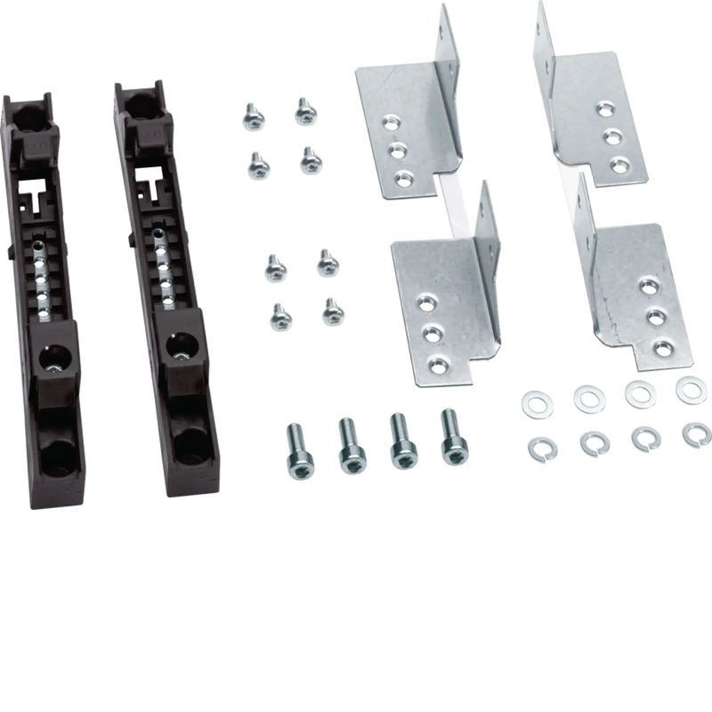 SaS-Träger, universN, 1 polig für N/PE bis Cu 100x10 mm, Tiefenmontage, 2 Stück | Hager
