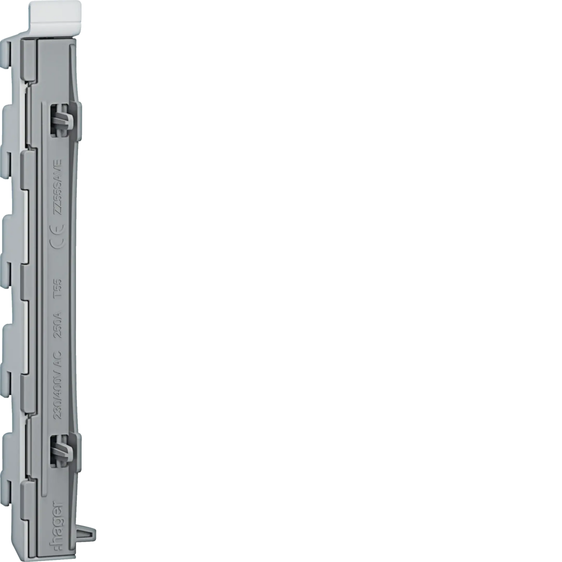 Sammelschienenverbinder Feld/Feld 5polig CU12x5mm 250A isoliert wartungsfrei | Hager