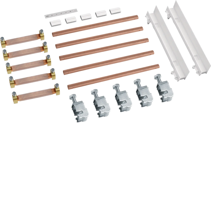 Sammelschienenverbinder, universZ, Schrank/Schrank, 5-polig, CU 12x5mm, 250A | Hager