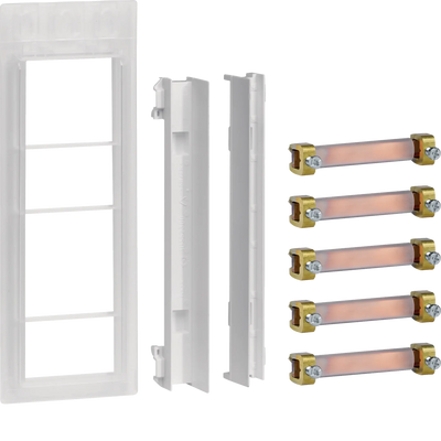 Sammelschienenverbinder, universZ, Schrank/Schrank, 5-polig, CU 12x5mm, 250A | Hager