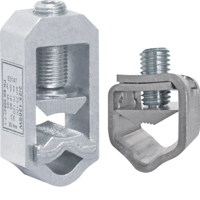 Satz V-/Doppel-V-Klemmen für HAK, Set aus 2 V-Klemmen und 3 Doppel-V-Klemmen | Hager