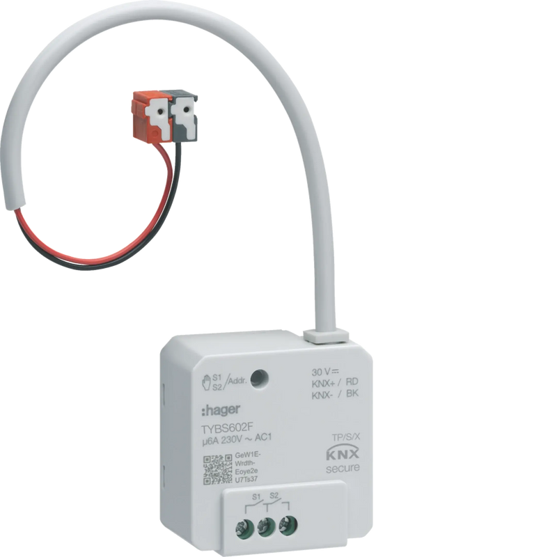 Schalt-/Jalousieaktor 2/1-fach KNX, 6A, UP | Hager