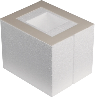 Schalungselement für Einbaueinheit E09 200x253mm aus Styropor Höhe 200mm | Hager