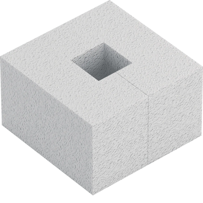 Schalungselement für Einbaueinheit Q16 320x320mm aus Styropor Höhe 200mm | Hager