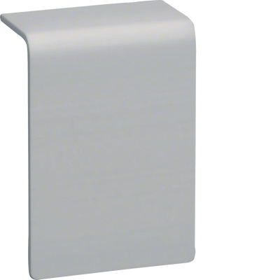 Schnittkaschierung halogenfrei zu Sockelleistenkanal SL 20x55mm Dekor Aluminium | Hager