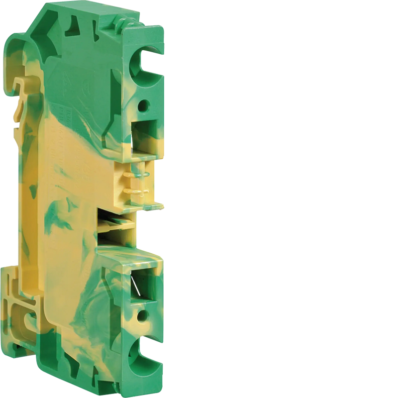 Schutzleiterklemme 6mm², 2 Anschlüsse, Stecktechnik | Hager