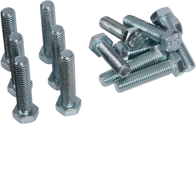Sechskantschraube M12x50mm ,Zubehör f. Schienen-Stabilisierung "Cu 30x10"(100St) | Hager