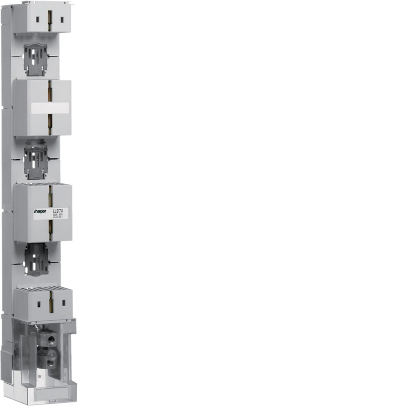 Sicherungsleistenunterteil NH2/185mm mit V-Alu Anschlussklemme | Hager