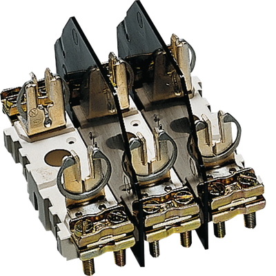 Sicherungsunterteil NH00 3x160A, mit Käfigklemme bis 70mm², für Montageplatte | Hager