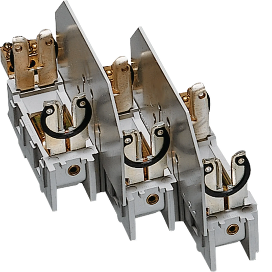 Sicherungsunterteil NH00 3x160A,mit Käfigklemme bis 70mm² für 40mm Sammelschiene | Hager