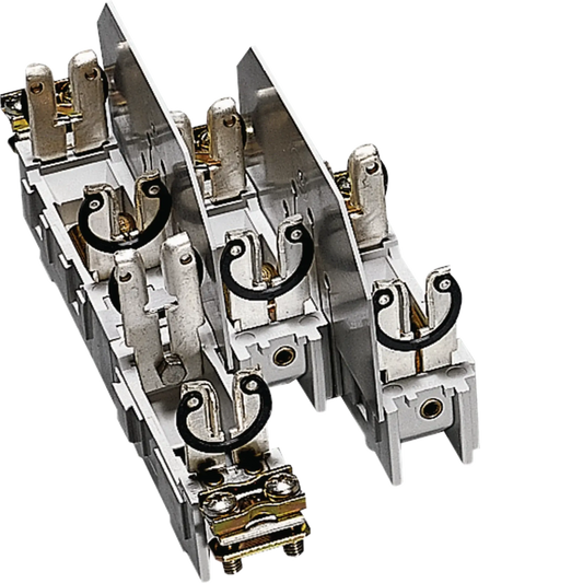 Sicherungsunterteil NH00 4x160A, mit Käfigklemme bis 70mm² für Sammelschiene | Hager