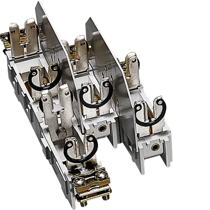 Sicherungsunterteil NH00 4x160A, mit Käfigklemme bis 70mm² für Sammelschiene | Hager