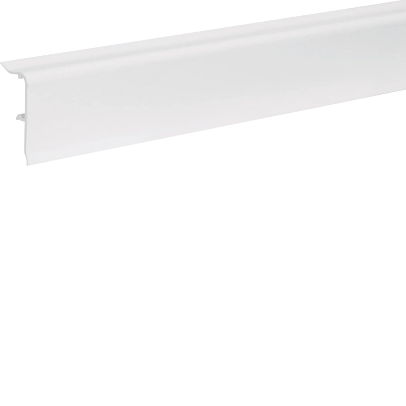 Sockelleistenkanal-OT 20x50,mit 2 Weichlippen,reinweiß | Hager