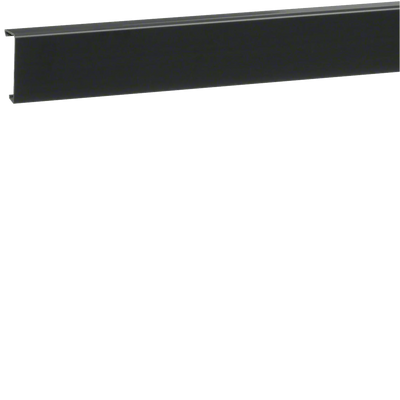 Sockelleistenkanal-Oberteil PVC zu SL 20x55mm graphitschwarz | Hager