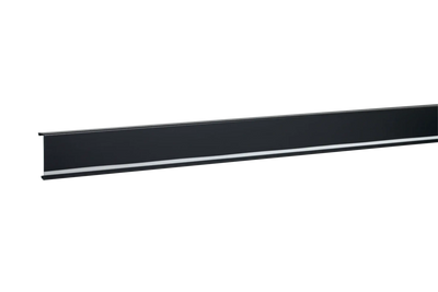 Sockelleistenkanal-Oberteil für LED-Einbau PVC zu SL 20x80mm graphitschwarz | Hager